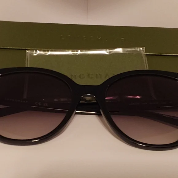 Longchamp French Luxury Black Sunglasses - Picture 8 of 9